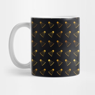 Badminton - Badminton player - Badminton Gold Pattern - Shuttle Mug